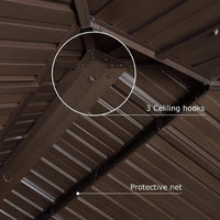 [12X20FT] Alora Heavy-Duty Outdoor Backyard Hardtop Gazebo With Netting And Curtains