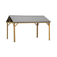 [12X14FT] Alora Hardtop All-Weather Outdoor Gazebo With Galvanized Steel Roof