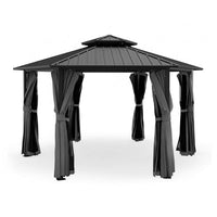 [13X15FT] Alora Hardtop Hexagonal Gazebo With Curtains And Netting [No Furniture]