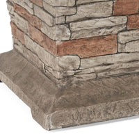 Alora 19-Inch Outdoor 40K BTU Natural Stone Fire Column