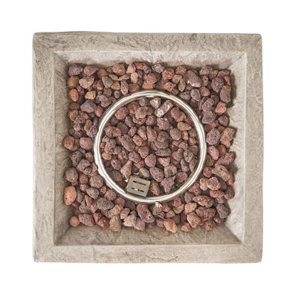 Alora 19-Inch Outdoor 40K BTU Natural Stone Fire Column (SAK36771)