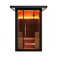 Thermora Lugano 2-Person Outdoor Full-Spectrum Infrared Sauna With Aluminum Alloy Exterior & WiFi