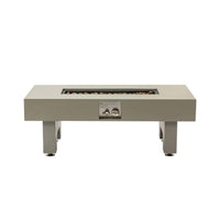 Alora 42-Inch 50K BTU Iron Liquid Propane Fire Pit Table With Glass Stones