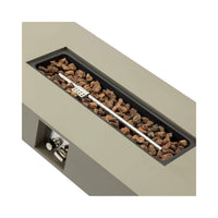 Alora 42-Inch 50K BTU Iron Liquid Propane Fire Pit Table With Glass Stones