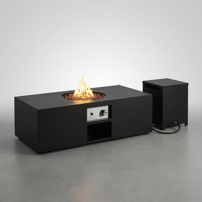 Outdoor Fire Pit Table Built for Year-Round Entertaining, 50,000 BTU, Propane, Steel Construction