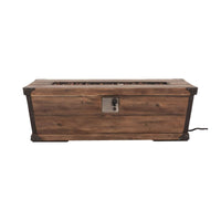 Alora 56-Inch Outdoor 50K BTU Wood Pattern Rectangle Gas Burning Fire Pit
