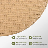 Alora 7-Piece Outdoor All-Weather Rattan Patio Sofa Set With Cushions