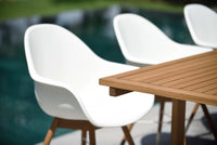 Leyland Table and 8 Chamonix Armchair Dining Set