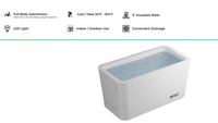 RevX Acrylic X Tub Cold Plunge + LUX High Performance Chiller and Filtration System