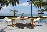 Leyland Table and 8 Chamonix Armchair Dining Set