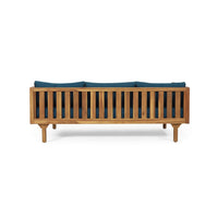 Alora 3-Seater Acacia Wood Daybed Sofa With Water-Resistant Cushions