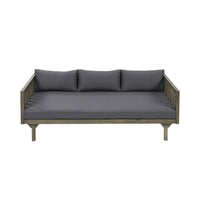 Alora 3-Seater Acacia Wood Daybed Sofa With Water-Resistant Cushions