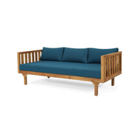 Alora 3-Seater Acacia Wood Daybed Sofa With Water-Resistant Cushions