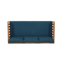 Alora 3-Seater Acacia Wood Daybed Sofa With Water-Resistant Cushions