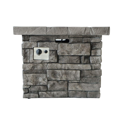 Alora 30-Inch Modern Outdoor 40K BTU Steel Frame Propane Fire Table With Lava Rocks