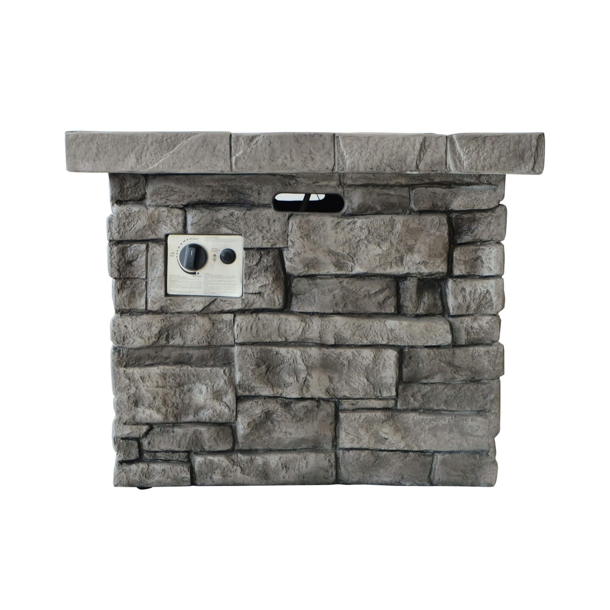 Alora 30-Inch Modern Outdoor 40K BTU Steel Frame Propane Fire Table With Lava Rocks