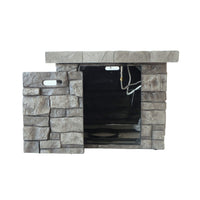 Alora 30-Inch Modern Outdoor 40K BTU Steel Frame Propane Fire Table With Lava Rocks
