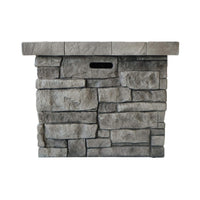 Alora 30-Inch Modern Outdoor 40K BTU Steel Frame Propane Fire Table With Lava Rocks