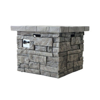 Alora 30-Inch Modern Outdoor 40K BTU Steel Frame Propane Fire Table With Lava Rocks