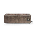 Alora 48-Inch Modern 50K BTU Outdoor Rectangular Propane Gas Fire Pit With Lava Rocks