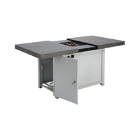 Alora Premium 50K BTU Rectangle Outdoor Aluminum Fire Pit Table