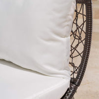 Alora Large 2-Person Abigal Outdoor Wicker Daybed With Aluminum Frame And Cushions