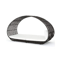 Alora Large 2-Person Abigal Outdoor Wicker Daybed With Aluminum Frame And Cushions