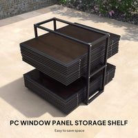 Alora Oasis Luxury Heavy-Duty Hardtop Sunroom With Aluminum Frame And LED Lights
