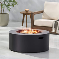 Alora Modern 32-Inch 40K BTU Round Iron Propane Fire Pit