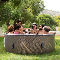 MSpa Mono Frame Series Luxury 6-Person Inflatable Round Hot Tub With WIFI Control