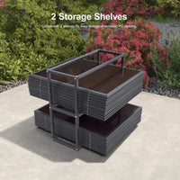 Alora Vista Outdoor Hardtop Aluminum Solarium With Double Roof And LED Lights