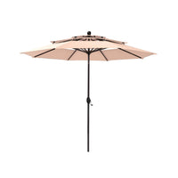 Alora Premium 6-Piece Bar Patio Furniture Set With Umbrella, Swivel Chairs, And Cushions