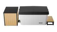 RevX Acrylic X Tub Cold Plunge + LUX High Performance Chiller and Filtration System